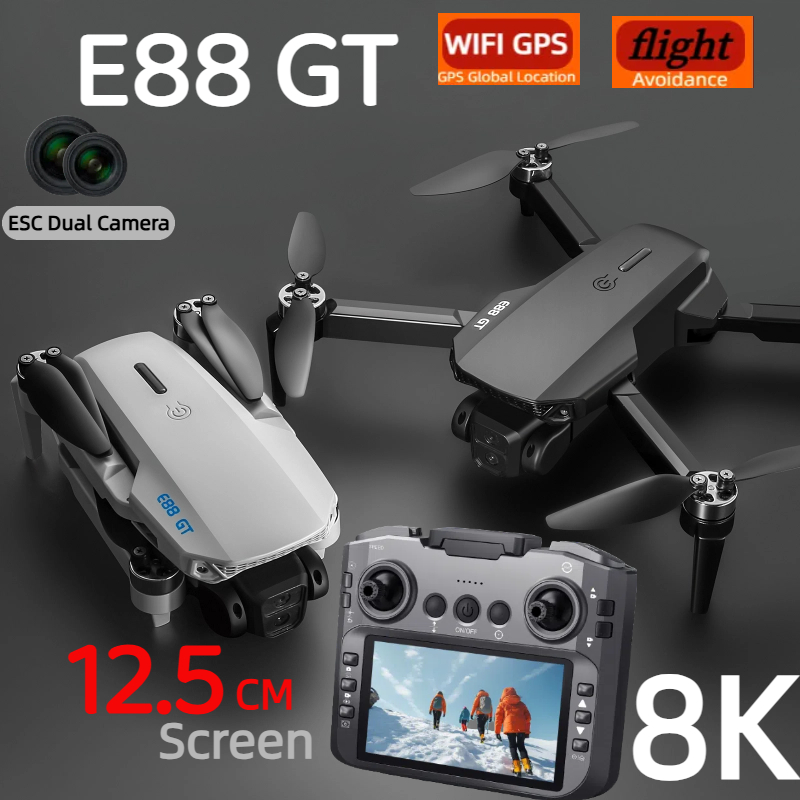 Jjrc Drone X12 - E88GT Drohne 8K Professional HD 360
